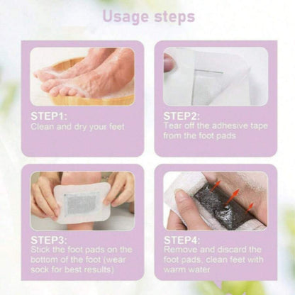 100pcs Traditional Chinese Medicine Lavender Foot Patches, TCM Formula Foot Patches, Soothe Feet, Improve Circulation, Daily Relaxation, Foot Warming Patches